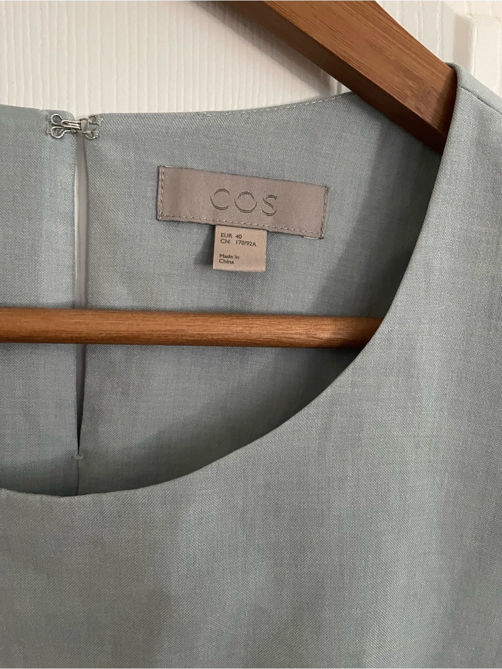 COS Minimalist High-Low Midi Dress in Slate Blue (NWOT & With Pockets!) - Picture 2 of 7